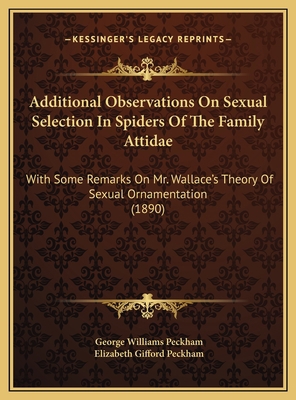 Additional Observations On Sexual Selection In ... 1169591604 Book Cover