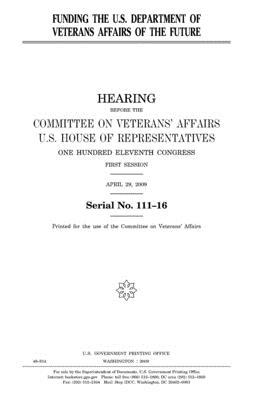 Funding the U.S. Department of Veterans Affairs... 1983799270 Book Cover
