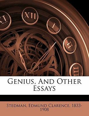 Genius, and Other Essays 1173110542 Book Cover