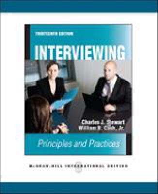 Interviewing: Principles and Practices 0071289615 Book Cover