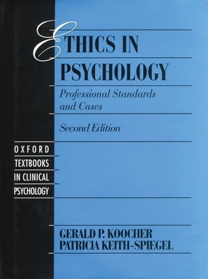 Ethics in Psychology: Professional Standards an... 0195092015 Book Cover
