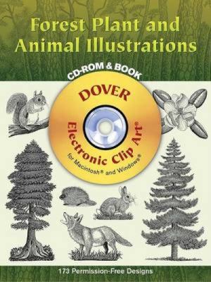 Forest Plant And Animal Illustrations (Dover El... 048699662X Book Cover