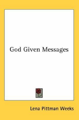 God Given Messages 0548061254 Book Cover