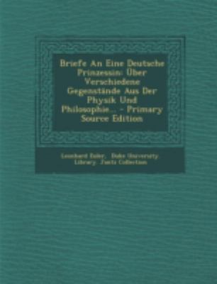 Briefe an Eine Deutsche Prinzessin: Uber Versch... [German] 129472648X Book Cover