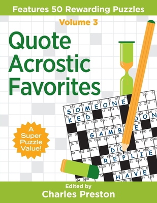 Quote Acrostic Favorites: Features 50 Rewarding... 0998832278 Book Cover