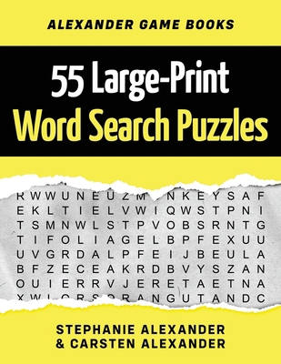 55 Large-Print Word Search Puzzles: Fun Brain G... 1696124565 Book Cover