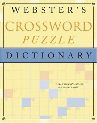 Webster's Crossword Puzzle Dictionary 0375425845 Book Cover