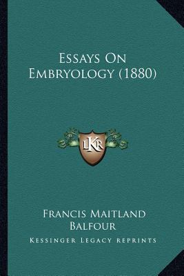 Essays On Embryology (1880) 1166923894 Book Cover