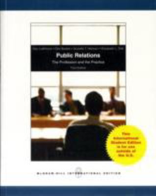 Public Relations: The Profession and the Practice B01MYCXJXG Book Cover