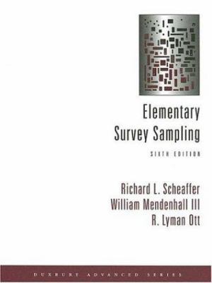 Elementary Survey Sampling (with CD-ROM) 0534418058 Book Cover