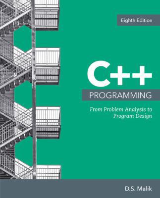 C++ Programming: From Problem Analysis to Progr... 1337684392 Book Cover