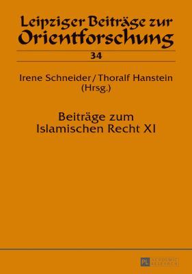 Beitraege zum Islamischen Recht XI 3631680929 Book Cover