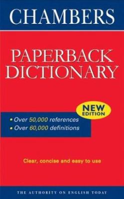Chambers Paperback Dictionary 0550100636 Book Cover