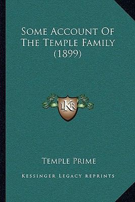 Some Account Of The Temple Family (1899) 1166029840 Book Cover