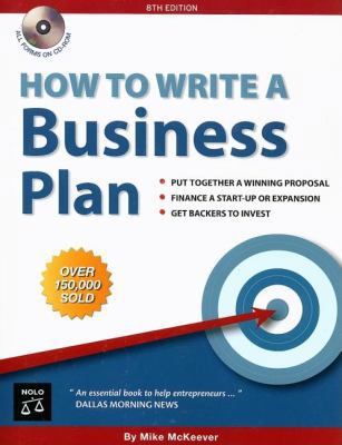 How to Write a Business Plan [With CDROM] 1413305628 Book Cover