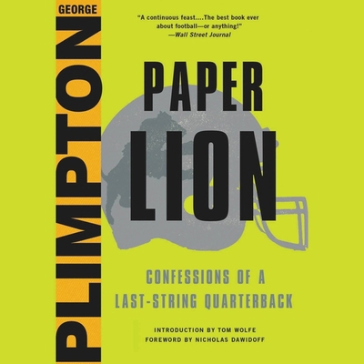 Paper Lion: Confessions of a Last-String Quarte... 1478939249 Book Cover