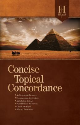 Holman Concise Topical Concordance (The Holman ... 0805495495 Book Cover