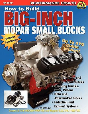 How to Build Big-Inch Mopar Small Blocks 1613250126 Book Cover