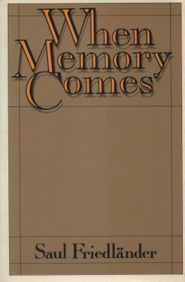 When Memory Comes (English and French Edition) 0374288984 Book Cover