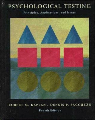 Psychological Testing: Principles, Applications... 053426364X Book Cover