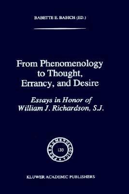 From Phenomenology to Thought, Errancy, and Des... 0792335678 Book Cover