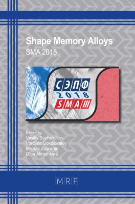 Shape Memory Alloys: Sma 2018 (Materials Resear... 1644900009 Book Cover