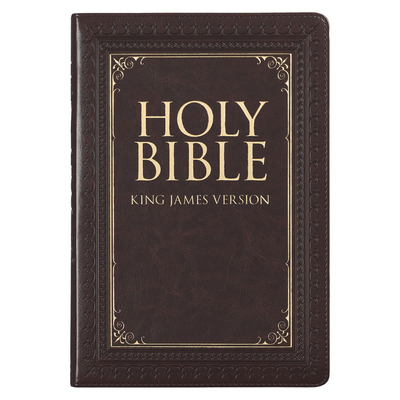 KJV Large Print Thumb Index Edition: Brown [Large Print] 1432105493 Book Cover