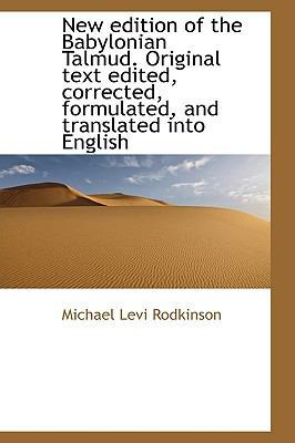 New edition of the Babylonian Talmud. Original ... 1116464950 Book Cover