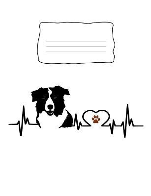 Composition Notebook: Border Collie Heartbeat E... 1073081435 Book Cover