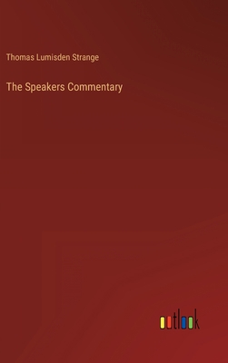 The Speakers Commentary 3368122991 Book Cover