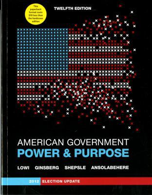 AMERICAN GOVERNMENT (PB),ELECT 0393123774 Book Cover