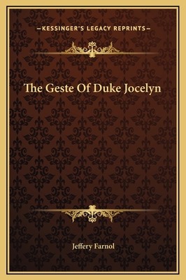 The Geste Of Duke Jocelyn 1169299407 Book Cover