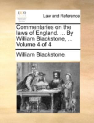 Commentaries on the Laws of England. ... by Wil... 1170496709 Book Cover