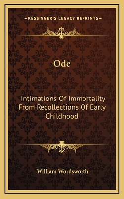 Ode: Intimations Of Immortality From Recollecti... 1168709857 Book Cover