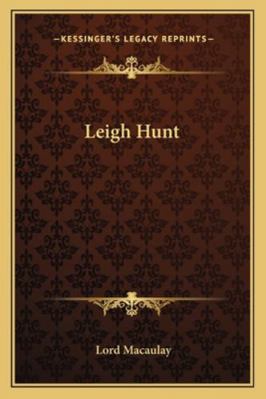 Leigh Hunt 1162902078 Book Cover