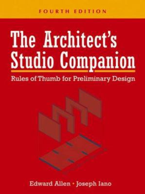 The Architect's Studio Companion: Rules of Thum... B0073MAY8Q Book Cover