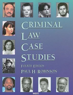 Criminal Law Case Studies 0314908625 Book Cover