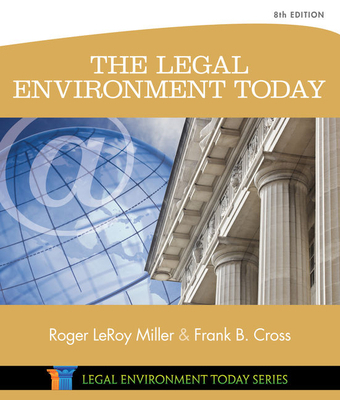 The Legal Environment Today 1305075455 Book Cover