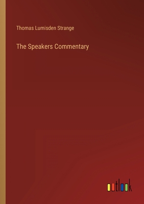 The Speakers Commentary 3368122983 Book Cover