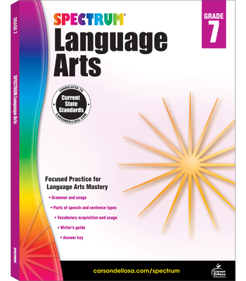 Spectrum Language Arts, Grade 7: Volume 17 1483812111 Book Cover