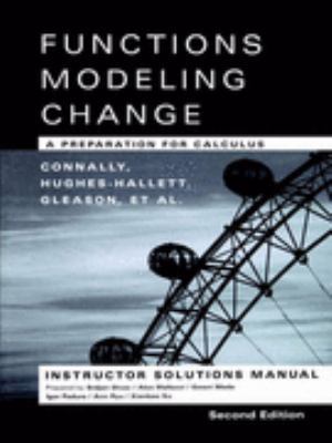 Functions Modeling Change: A Preparation for Ca... 0471447862 Book Cover