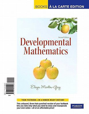 Developmental Mathematics, Books a la Carte Edi... 0321692527 Book Cover