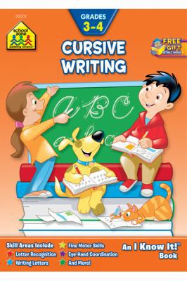 School Zone Cursive Writing Workbook: 32 Pages,... B00D6OTP7Q Book Cover