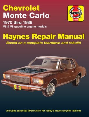 Chevrolet Monte Carlo 1970-88 185010526X Book Cover