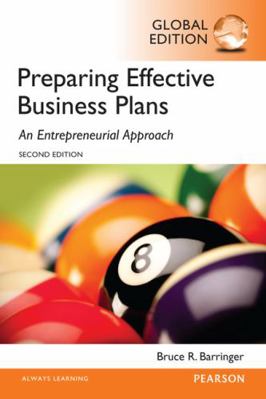 Preparing Effective Business Plans: An Entrepre... 1292059338 Book Cover