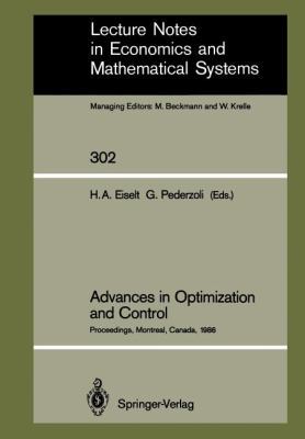 Advances in Optimization and Control: Proceedin... 3540189629 Book Cover