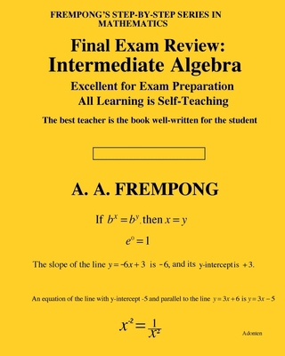 Final Exam Review: Intermediate Algebra 1946485292 Book Cover