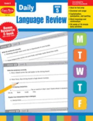 Daily Language Review Grade 5 B074T958TN Book Cover