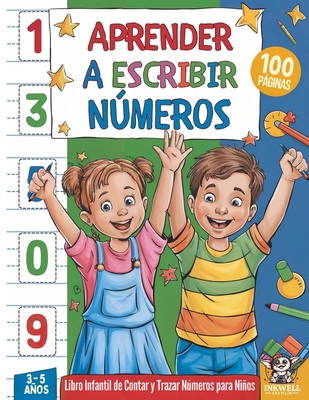 Aprender a Escribir Números: Libro Infantil de ... [Spanish] B08R689RKX Book Cover