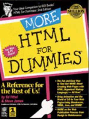 More HTML For Dummies 1568849966 Book Cover